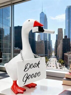Mini Desk Goose 7 Inch Desk Desktop Goose with Acrylic Sheet & Magnetic Marker